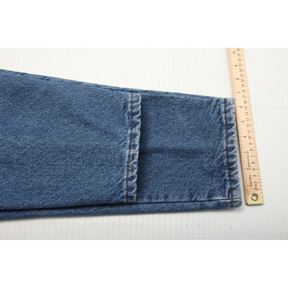 Vintage L.L. Bean Double L Jeans Womens 28x28 Blue Fleece Lined Relaxed Fit 90s - Picture 16 of 16